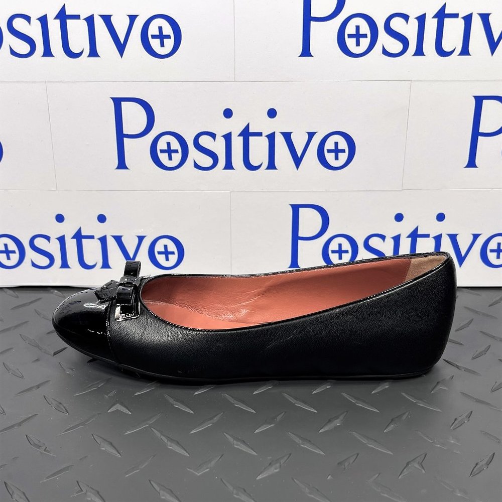 Bally Sofye Black Leather Flats US 5.5